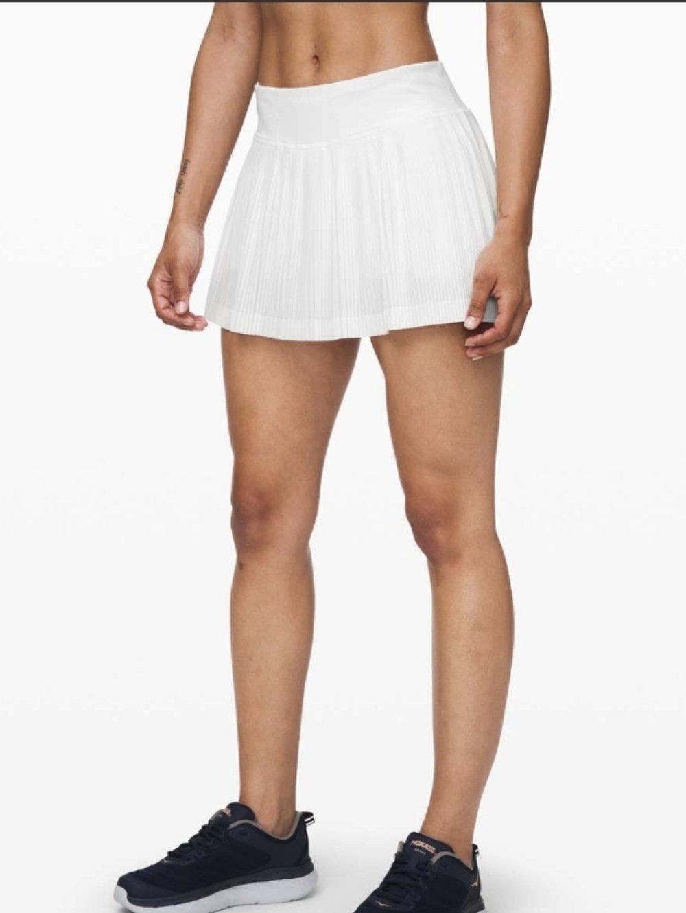 Lululemon Pleat To Street Pleated Mini Skirt Size 14 White